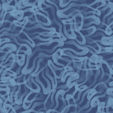 Kusursuz Desensiz Çizgiler Benekli Doku Vektörü Mavi Soyut Arkaplan