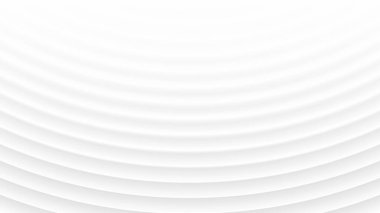 Modern Minimalist Beyaz Soyut Arkaplan 3B Konsantrik Çizgiler
