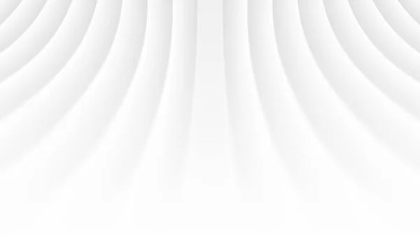 Perspektive Gebogene glatte Linien Blank Subtile minimalistische weiße abstrakte Hintergrund — Stockfoto