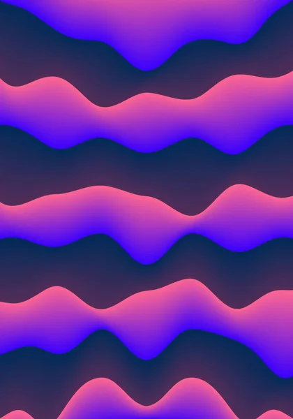 Fluid Pattern Vivid Blue Violet Gradient Vertikaler Hintergrund — Stockfoto