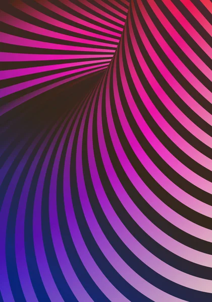 Optical Illusion Warped Stripes Blue Pink Vertical Background — Stock Photo, Image