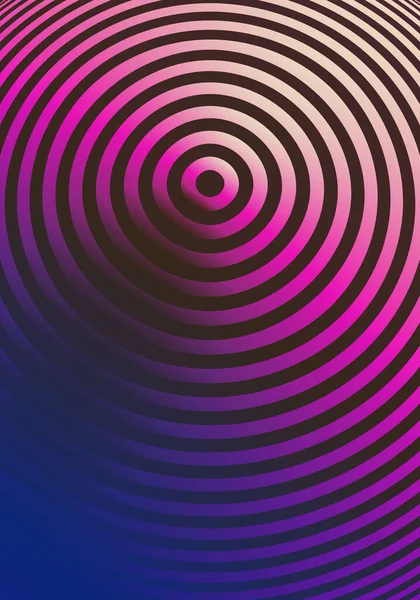 Optical Illusion Warped Stripes Blue Pink Vertical Background — Stock Photo, Image