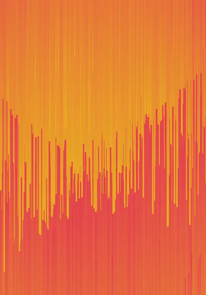 Digital Glitch konst Röd Orange Abstrakt vertikal bakgrund — Stockfoto