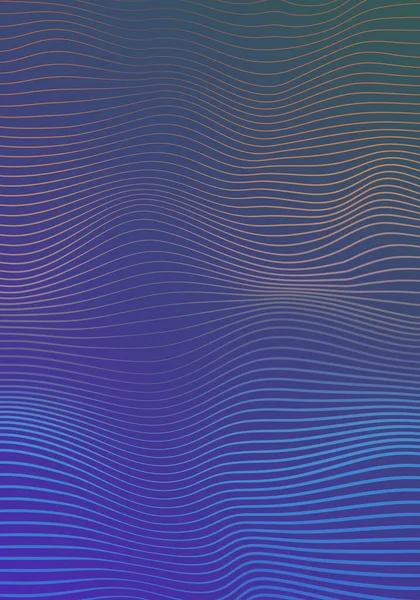 平滑畸变线紫蓝梯度垂直背景 — 图库照片