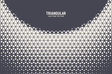 Triangular Halftone Pattern Vector Geometric Technology Abstract Background