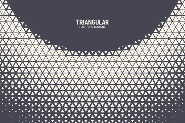 Triangular Halftone Pattern Vector Geometric Technology Abstract Background — ストックベクタ