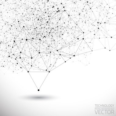 Vektör bağlantı yapısı arka plan