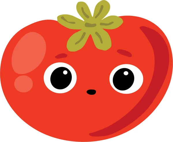 Webtomato Estilo Kawaii Gráficos Vectoriales Sobre Fondo Blanco Decoración Natural — Vector de stock