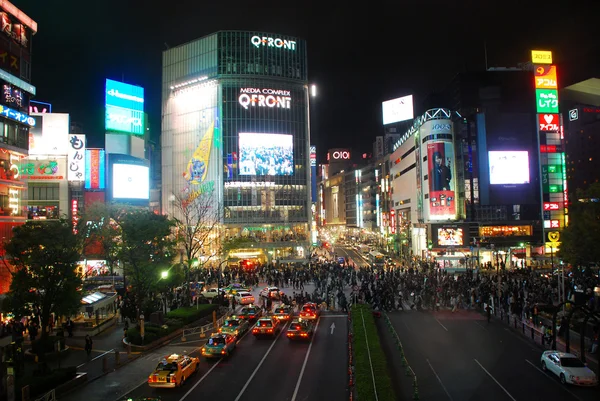 渋谷日本の道クロス — ストック写真