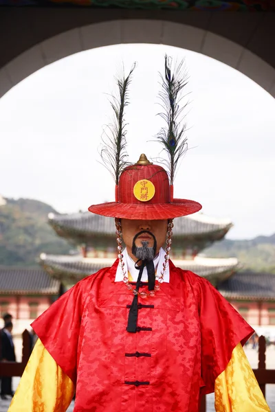 Guardia coreana en el Palacio Gyeongbokgung —  Fotos de Stock