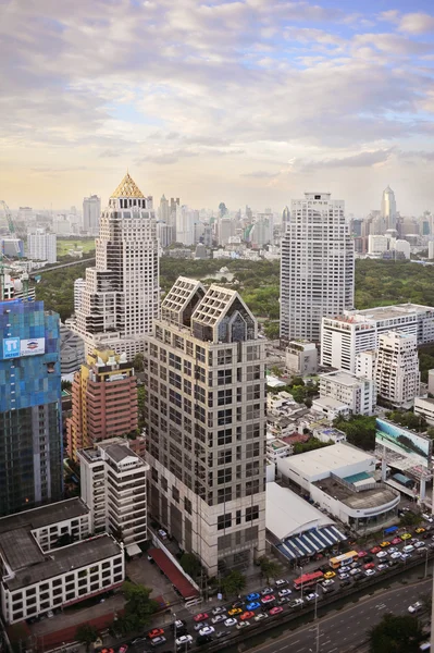 Cityscape downtown Bangkok - Stok İmaj