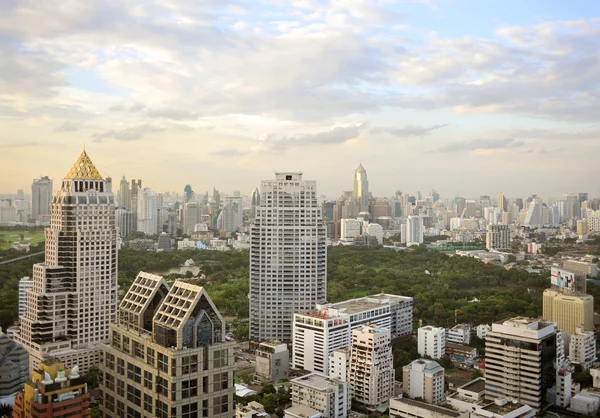 Cityscape downtown Bangkok - Stok İmaj