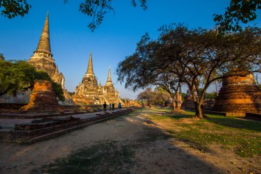 WAT Phrasisanpetch Ayutthaya tarihi park, Ayutthaya, Tayland.
