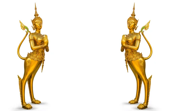 Statua d'oro al Wat Phra Kaew — Foto Stock