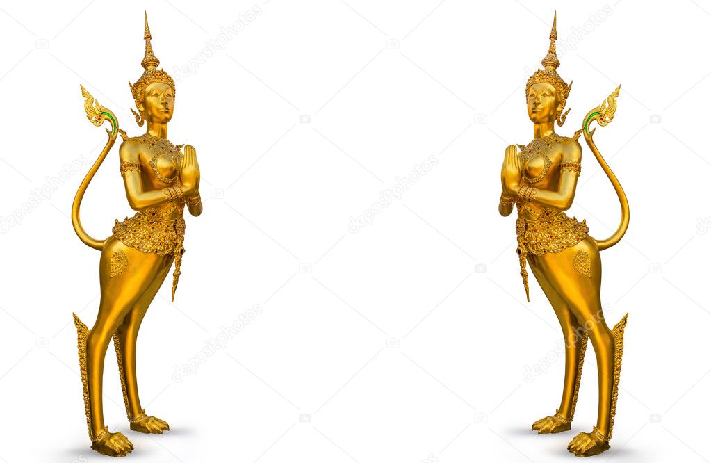 Golden statue at the Wat Phra Kaew