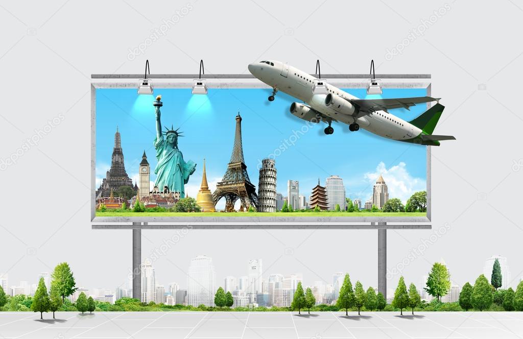 Billboard, travel concept