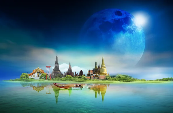 Thailand reizen achtergrond concept — Stockfoto