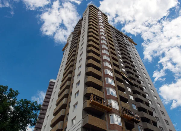 Thermische Isolatie Van Huizen Bouwfase Energiebesparing Productie Van Appartementen Sociale — Stockfoto