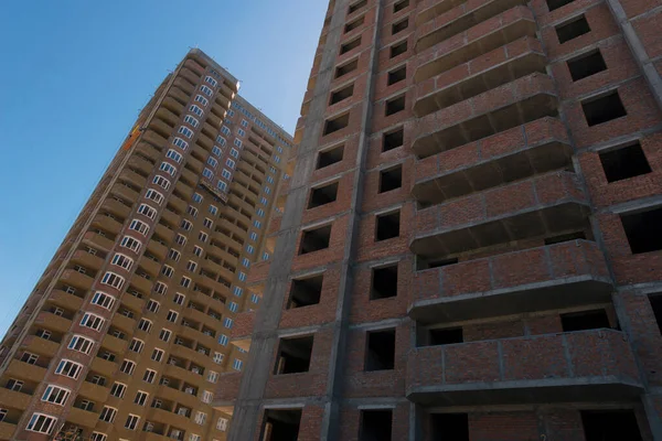 Externe Isolatie Voor Wanden Van Het Huis Bouwplaats Productie Van — Stockfoto