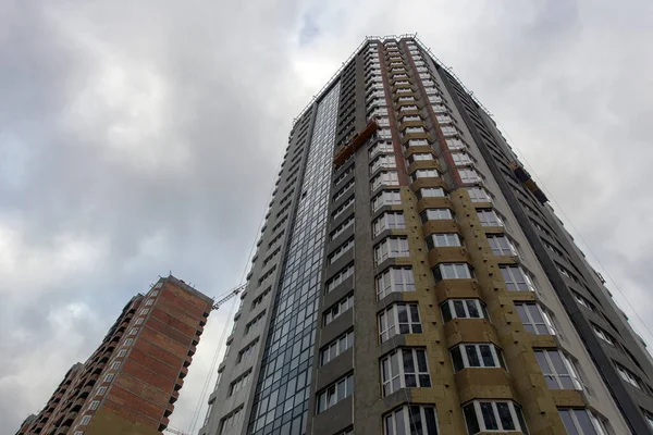 Isolamento Térmico Casas Fase Construção Economia Energia Produção Apartamentos Habitação — Fotografia de Stock