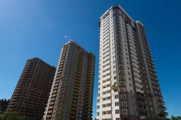 新しいアパートだ 建設現場だ アパート 社会住宅の生産 — ストック写真