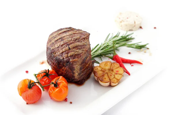 Gegrilltes Rindersteak — Stockfoto