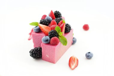 İrmik flummery çilek ile