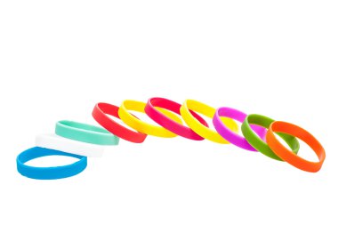 Renkli lateks bilezik