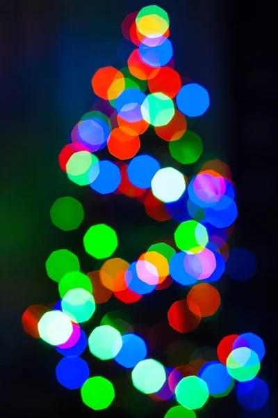 Boże Narodzenie drzewo światła tło — Zdjęcie stockowe