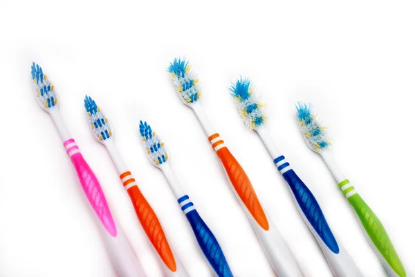 Toothbrush new and used — Stock Photo, Image