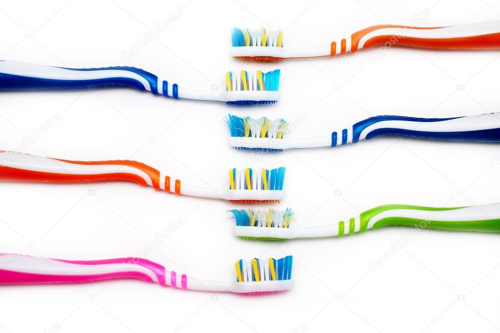 toothbrush new and used