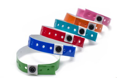 Colored vinyl bracelets