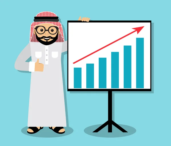 Emiraty sprawa przedstawienie — Wektor stockowy