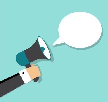 megafon üzerinden kalk borusu