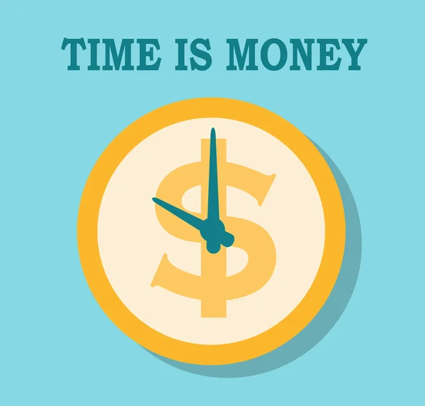 Time and money — Stock Vector