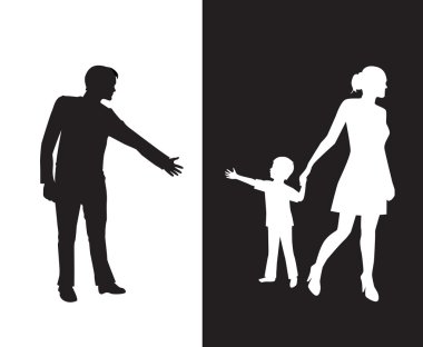 Boşanma ve ayrılık baba ve bebek