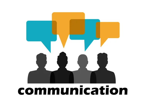 Comunicação entre pessoas — Vetor de Stock