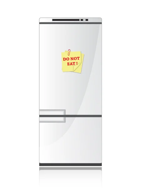 Réfrigérateur et alimentation — Image vectorielle