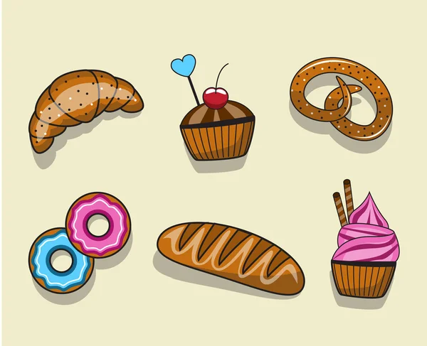 Set baking — Stock Vector