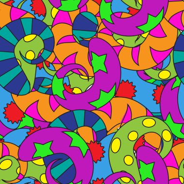 çok renkli spiraller ile sorunsuz arka plan