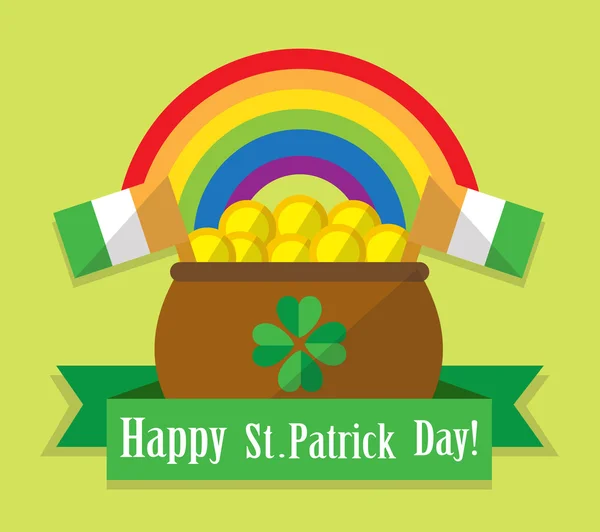 Pohlednice St. Patrick je den — Stockový vektor
