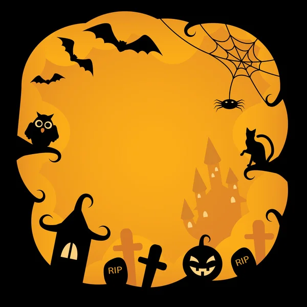 Halloween background.vector illustration — Stock Vector