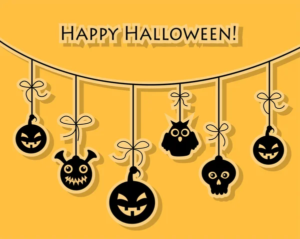 Feliz Halloween.! — Vector de stock