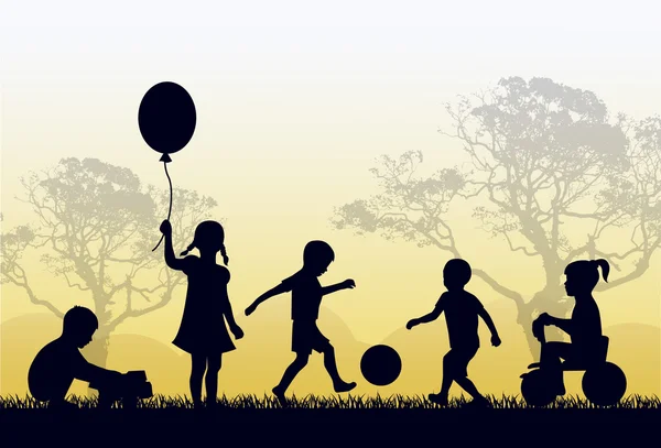 Έδαφος της μια ευτυχισμένη παιδική ηλικία — Διανυσματικό Αρχείο