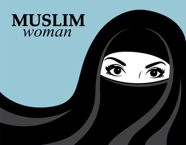 Muslim woman clipart