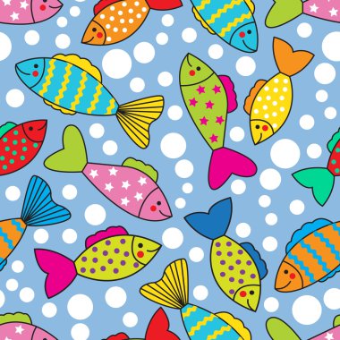 kesintisiz renkli balık