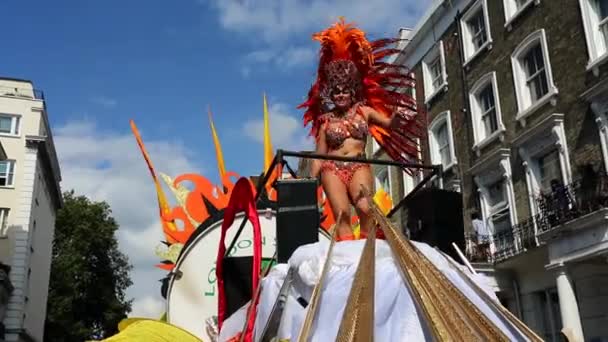 Notting Hill carnaval, 2016, Londen — Stockvideo