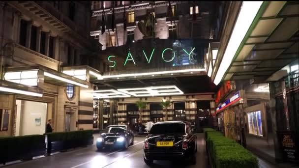 Zewnętrznej opinii o hotelu Saboy — Wideo stockowe