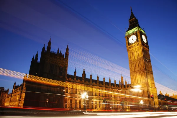 Palazzo di Westminster di notte — Foto Stock