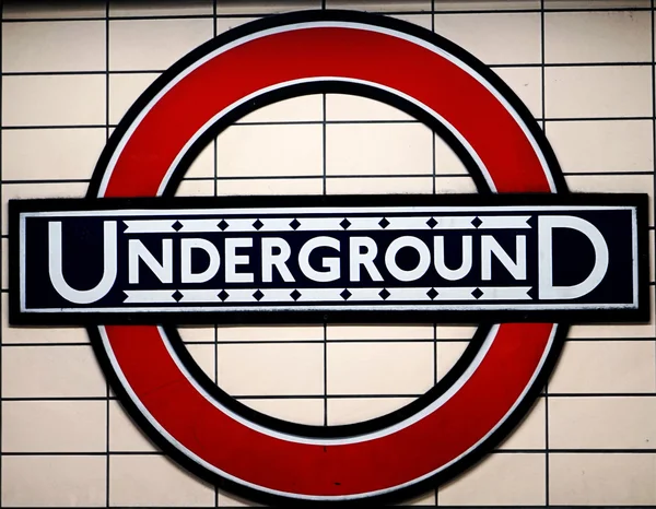 London Underground Sign — Stock Photo, Image